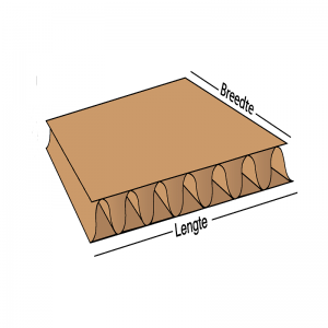 Kartonnen plaat Model 0110